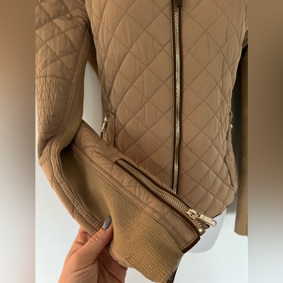 ZARA quilted beige classy coat/ Jacket - Picture 11 of 16